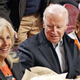 Jill and Joe Biden at a Capitols-Flyers NHL game in 2016
